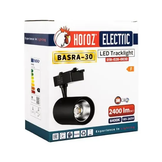 Horoz Basra-30 6400K 30w Raylı Led Spot Armatür resmi