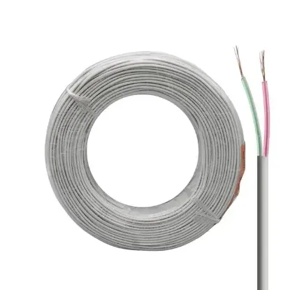 Lan LN-TEL22 Beyaz 2'li Flat Köken 100 Metre Telefon Kablosu resmi