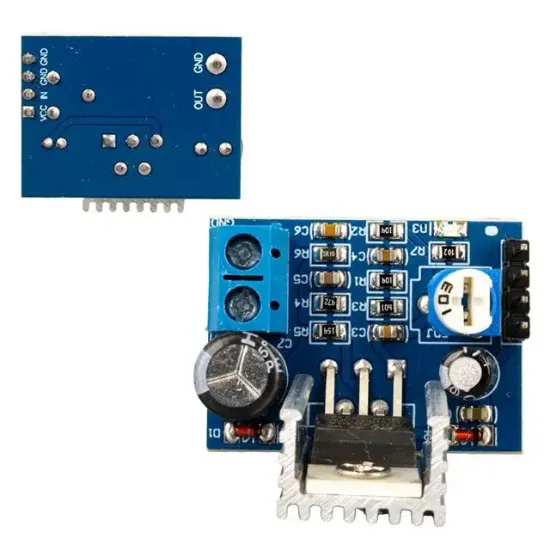 Weko TDA2030A Ses Yükseltici Power Supply Modülü 6-12V - Dimmer Ayarlı Kompakt Amfi - Anfi resmi