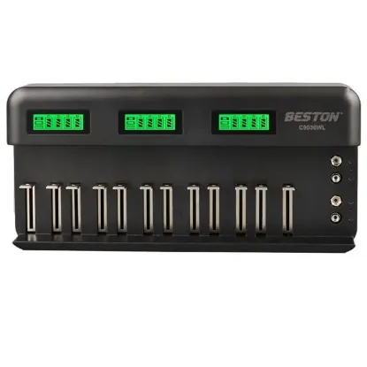 Beston C9036wl AA/AAA/9v/C Boy/Dboy/Ni-Mh/Ni-Cd/9v/Lityum Pil Lcd Ekranlı Hızlı Şarj Cihazı resmi