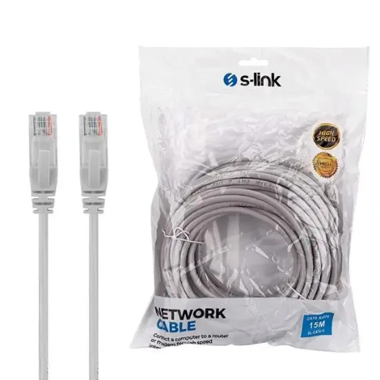 S-Link SL-Cat615 15 Metre 24awg Cat6 Kablo resmi