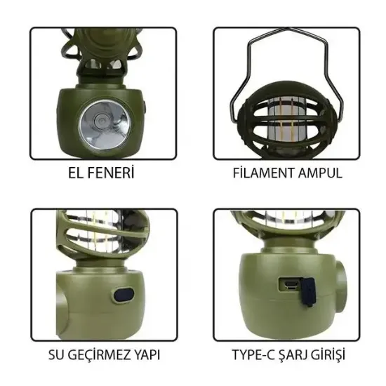 Powermaster LF-3328B 30Watt Kamp Lambası resmi