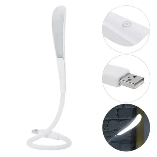 PowerMaster PM-24560 14 Ledli Beyaz Esnek Usb Led Lamba 3 Kademeli resmi