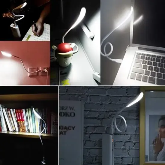 PowerMaster PM-24560 14 Ledli Beyaz Esnek Usb Led Lamba 3 Kademeli resmi