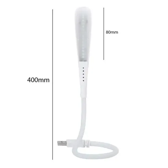 PowerMaster PM-24560 14 Ledli Beyaz Esnek Usb Led Lamba 3 Kademeli resmi