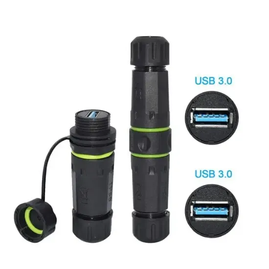 PowerMaster PM-24598 Dişi - Dişi IP68 Su Geçirmez 3.0 USB-A Konnektör resmi