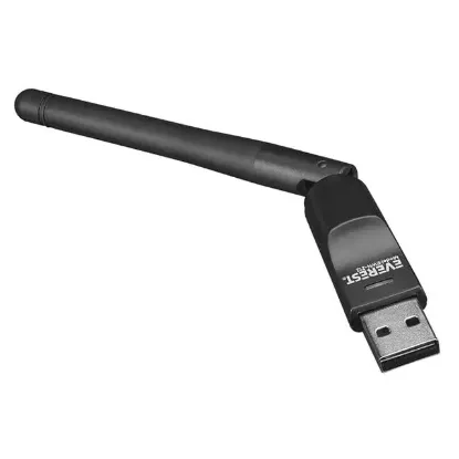 Everest EWN-212 2.4GHz MT7601 İşlemcili 2dBi 150 Mbps Wireless Usb Kablosuz Adaptör resmi