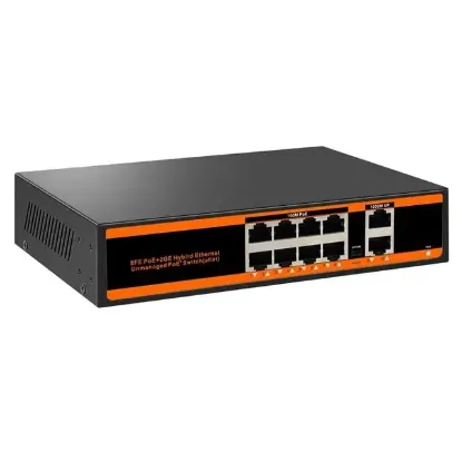 PowerMaster PM-25011 8 Port Gigabit PoE Switch resmi