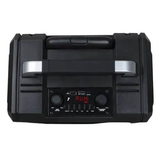 Shile SL-2017 50 Watt Taşınabilir Seyyar Aktif Amfi Hoparlör Kablosuz EL + Yaka Mikrofonlu USB+SD+BT Kumandalı resmi