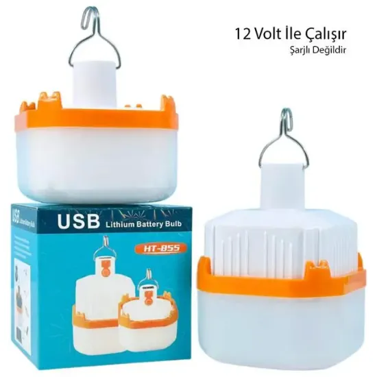 PowerMaster HT-B11 12 Volt Beyaz Led Lamba Krokodil Maşalı Uçlu 21 SMD Ledli resmi