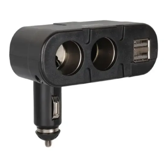Olesson 1652 12-24V Çift USB Girişli 100W 2'li Araç Çakmak Çoklayıcı resmi