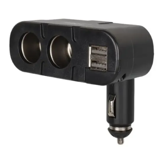 Olesson 1652 12-24V Çift USB Girişli 100W 2'li Araç Çakmak Çoklayıcı resmi