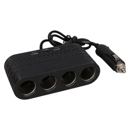 Olesson 1654 12-24V Çift USB - TYPE-C 120W 80cm Kablolu 4'LÜ Araç Çakmak Çoklayıcı resmi