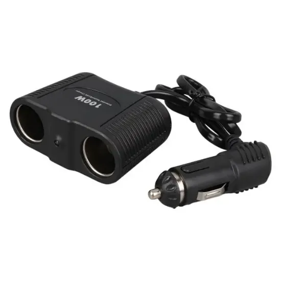 Olesson 1642 12-24V 100W 70cm Kablolu 2'li Araç Çakmak Çoklayıcı resmi