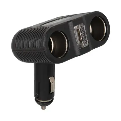 Olesson 1646 12-24V Tek USB Girişli 100W Çiftli Araç Çakmak Çoklayıcı resmi