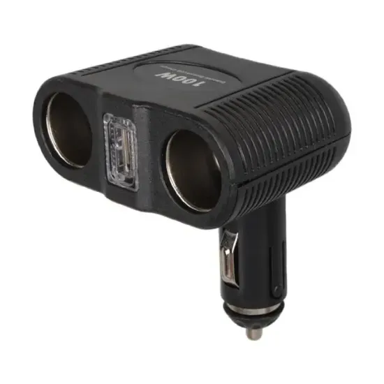 Olesson 1646 12-24V Tek USB Girişli 100W Çiftli Araç Çakmak Çoklayıcı resmi