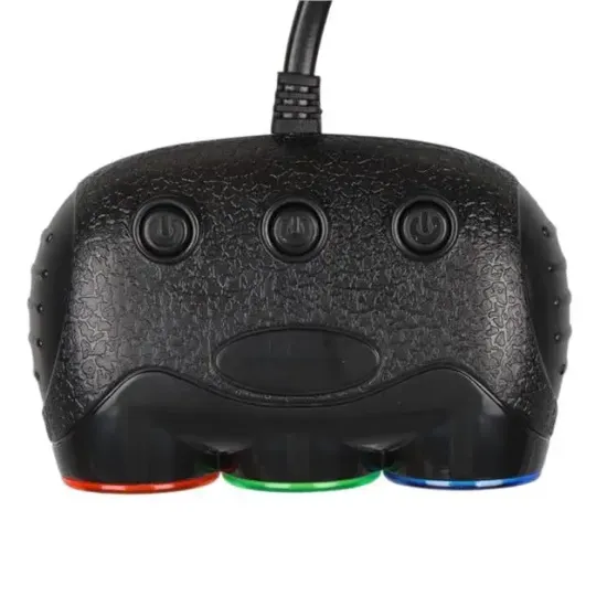 Olesson 1633 12-24V Tek USB Girişli 120W 80cm Kablolu Dijital Voltaj Ekranlı 3'lü Araç Çakmak Çoklayıcı resmi