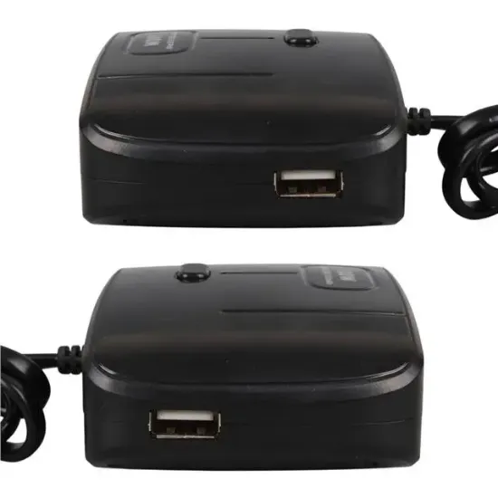 Olesson 1635 12-24V Çift USB Girişli 100W 70 CM Kablolu 3'LÜ Araç Çakmak Çoklayıcı 100x66x40mm resmi
