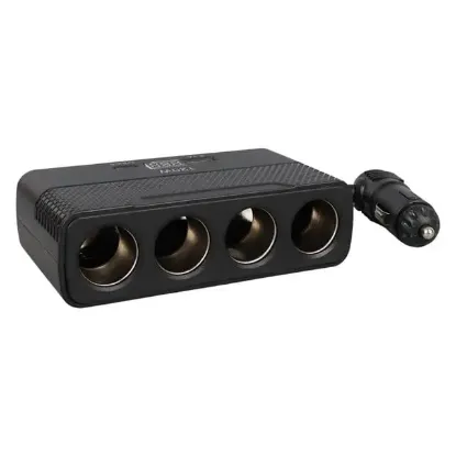 Olesson 2014 12-24V Type-C + USB-A Girişli 120W 80cm Kablolu 4'lü Araç Çakmak Çoklayıcı resmi