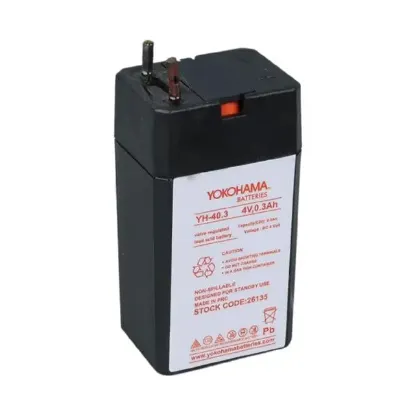 Yokohama YH-40.3 4 Volt - 0.3 Amper Akü (25.5x19.5x48 mm) resmi
