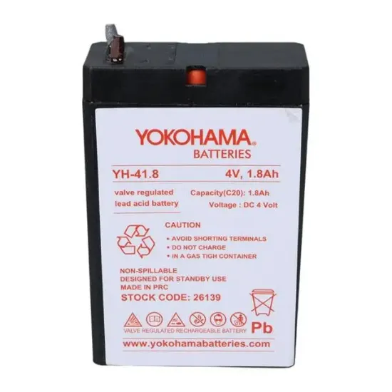 Yokohama YH-41.8 4 Volt - 1.8 Amper Akü (50x76x22 mm) resmi