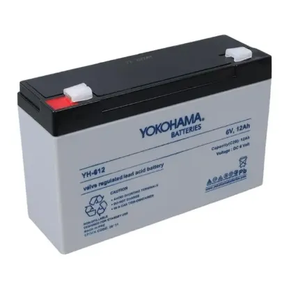 Yokohama YH-612 6 Volt - 12 Amper Akü (150x50x94 mm) resmi