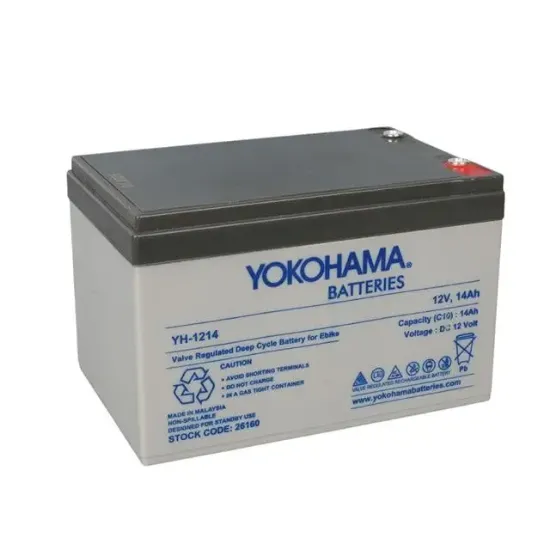 Yokohama YH-121.4 12 Volt - 14 Amper Elektrikli Bisiklet Aküsü (150x95x98 mm) resmi