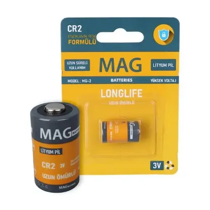 Mag Batteries MG-2 CR2 3 Volt Lityum Fotoğraf Makinesi Pili Tekli Blister resmi
