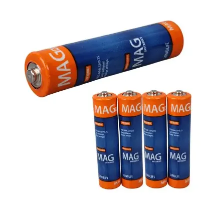 Mag Batteries MG-26172 Karbon Çinko AAA 60'lı Paket İnce Kalem Kumanda Pili (AAA,R03 UM-3) resmi