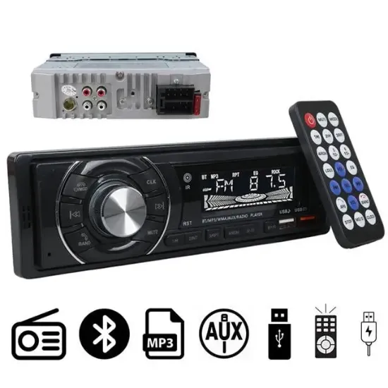 Carstar CS-950 Çift USB/SD/FM/AUX/Bluetooth Kumandalı Oto Teyp 4X60 Watt resmi