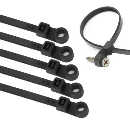 PowerMaster PM-26326 Vida Delikli Kablo Bağı Plastik Kelepçe 100lü Paket Siyah 2.5x100mm resmi