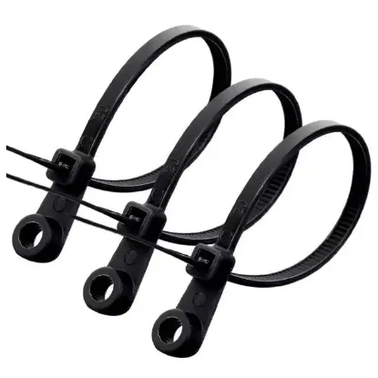 PowerMaster PM-26326 Vida Delikli Kablo Bağı Plastik Kelepçe 100lü Paket Siyah 2.5x100mm resmi