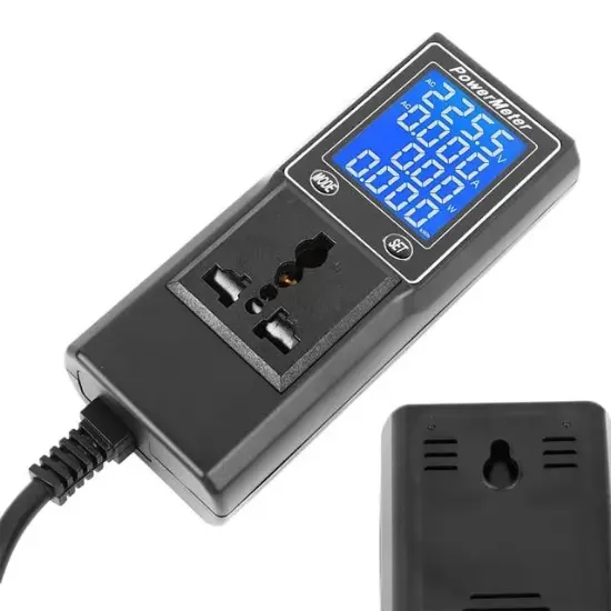 PowerMaster PM-26400 Volt Amper Watt HZ Güç Ölçer Dijital Ekranlı (Powermeter) resmi