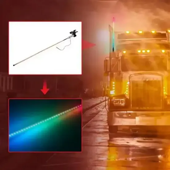 PowetMaster PM-26416 105 CM Ledli Oto Anten resmi