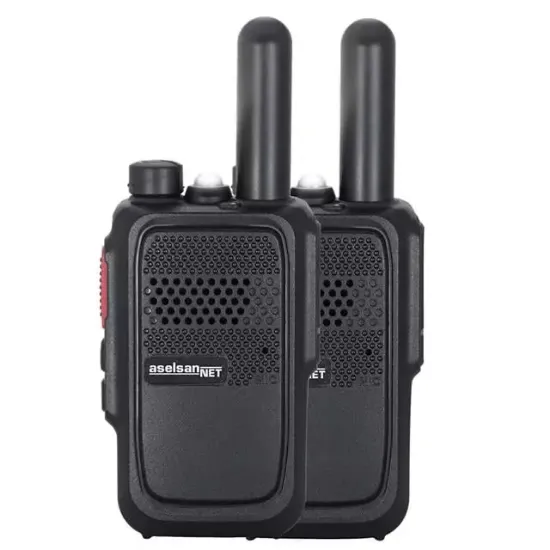 Aselsan Pm-580 Pmr Şarj Dahil İkili El Telsizi (10 Km)(16 Kanal + 121 Alt Kanal) resmi