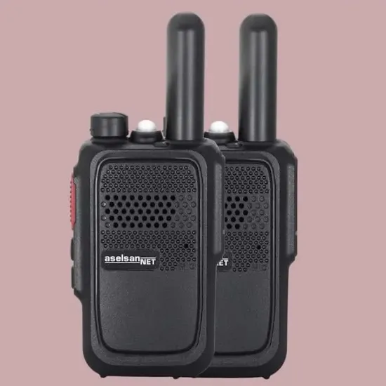 Aselsan Pm-580 Pmr Şarj Dahil İkili El Telsizi (10 Km)(16 Kanal + 121 Alt Kanal) resmi