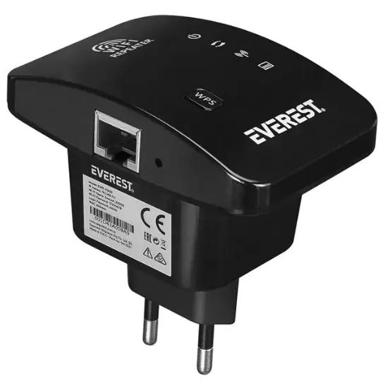 Everest EWR-N300 2.4GHz 300Mbps 1xWAN/LAN Port Dahili Antenli Repeater+AP Kablosuz Menzil Genişletici resmi