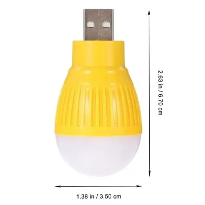 PowerMaster PM-34389 USB Beyaz Gece Lambası Mini Ampul Aydınlatma resmi