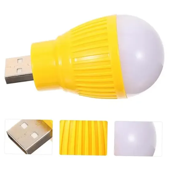 PowerMaster PM-34389 USB Beyaz Gece Lambası Mini Ampul Aydınlatma resmi