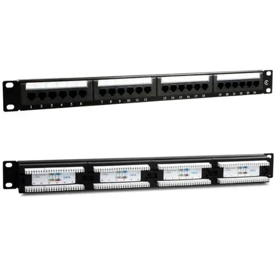 Powermaster PM-4494 24’Lü Utp Cat6 Patch Panel resmi