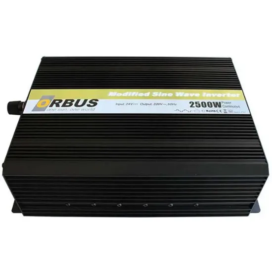 Orbus MS24-2500 24 Volt 2500 Watt Modified Sinus İnvertör resmi