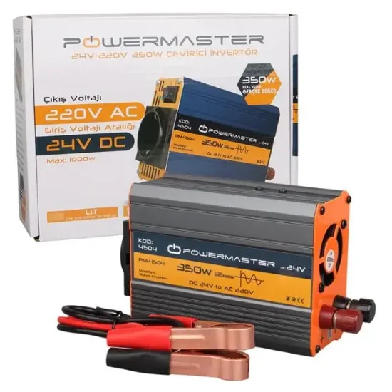 Powermaster PM-4504 24 Volt - 350 Watt Modifiye Sinüs İnvertör resmi