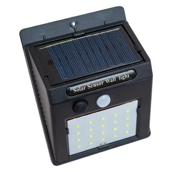 Powermaster PM-4528 Solar Sensörlü Duvar Tipi 20 Ledli Beyaz Led Aplik resmi