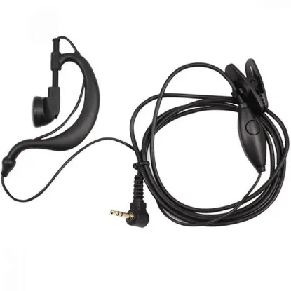 PowerMaster PMR2-5 WLN KD-C80 Motorola T6N Aselsan Cobra PMR Akustik EL Telsizi Mikrofonlu Kulaklık 2.5mm Stereo Jacklı resmi