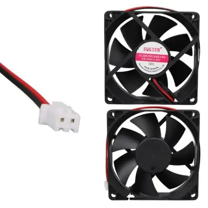 8x8 24 Volt Bilgisayar Fanı (80x80x25 Mm) resmi