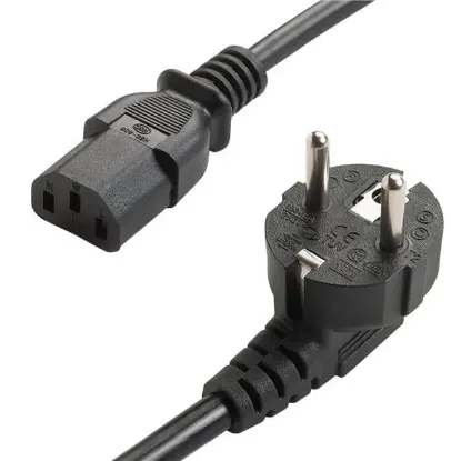 PowerMaster PM-568 1.5 Metre PC Power Güç Kablosu 3x1mm² IEC-60320 C13 (Dişi) - Schuko/Tip F (Erkek) Fiş Uçlu resmi