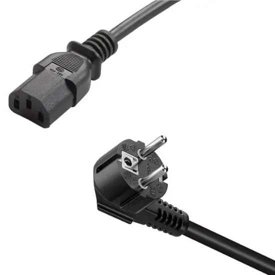 PowerMaster PM-568 1.5 Metre PC Power Güç Kablosu 3x1mm² IEC-60320 C13 (Dişi) - Schuko/Tip F (Erkek) Fiş Uçlu resmi