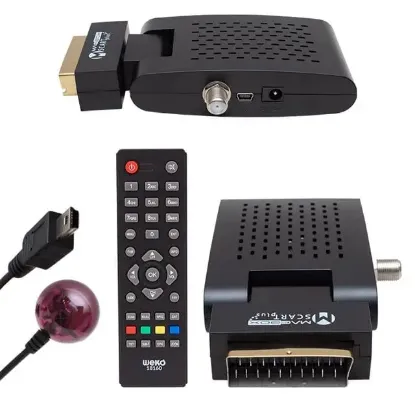 Magbox Scart Plus TKGS'li Scart Girişli Mini SD Uydu Alıcısı resmi
