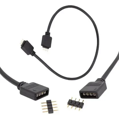 Powermaster RGB Led Bağlantı Erkek-Dişi Jumperlı 4 Pin Kablo resmi