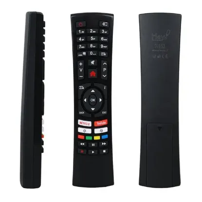 Vestel RC4390 30100824 - 49FD7400 / Telefunken D40U297M4CW Netflix-Youtube Tuşlu Küçük Kalıp Lcd-Led Tv Kumanda resmi